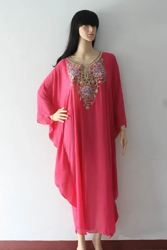 Picture of Radhe Designer Multicolor Georgette Kaftan Dress for Women - F7113