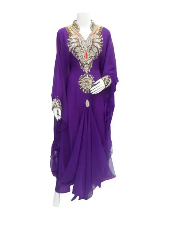 Picture of Radhe Designer Multicolor Georgette Kaftan Dress for Women - F7135