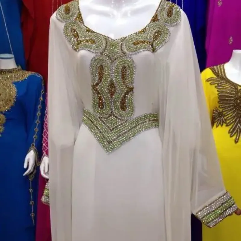 Picture of Radhe Designer Multicolor Georgette Kaftan Dress for Women - F7153