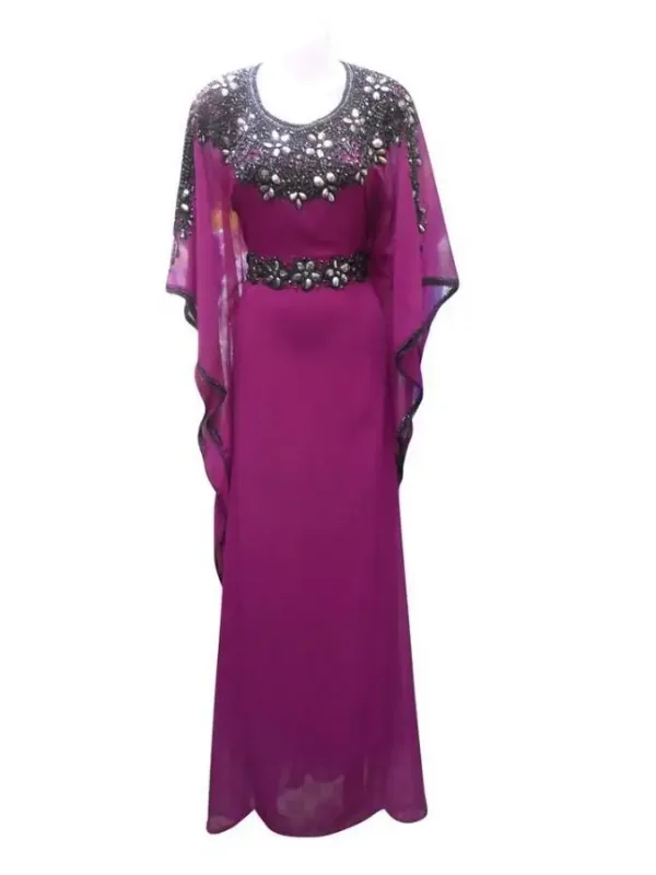 Picture of Radhe Designer Multicolor Georgette Kaftan Dress for Women - F7147