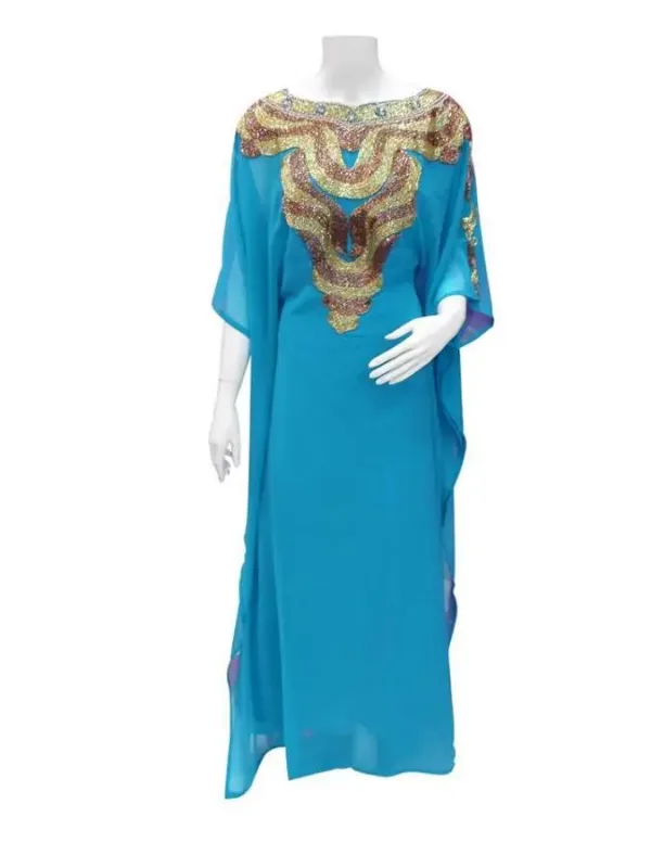 Picture of Radhe Designer Multicolor Georgette Kaftan Dress for Women - F7169