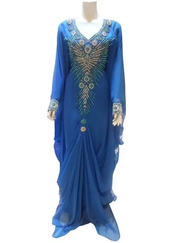 Picture of Radhe Designer Multicolor Georgette Kaftan Dress for Women - F7170