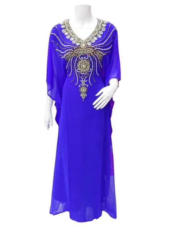 Picture of Radhe Designer Black Georgette Kaftan Dress for Women - F7161