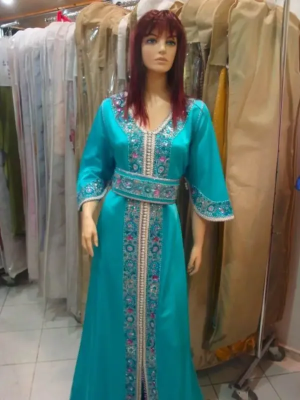 Picture of Radhe Designer Multicolor Georgette Kaftan Dress for Women - F7189