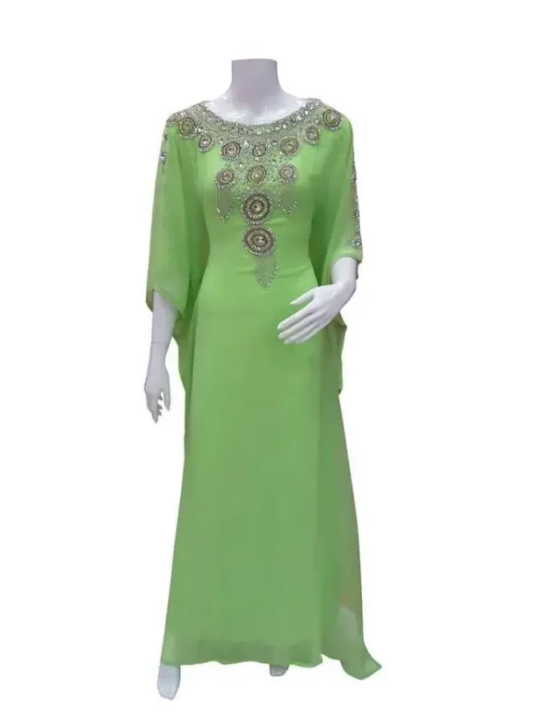 Picture of Radhe Designer Multicolor Georgette Kaftan Dress for Women - F7187