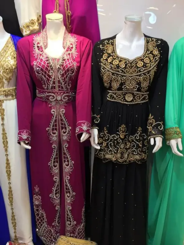 Picture of Multi Color Georgette Kaftan Dress for Women - Look 13132