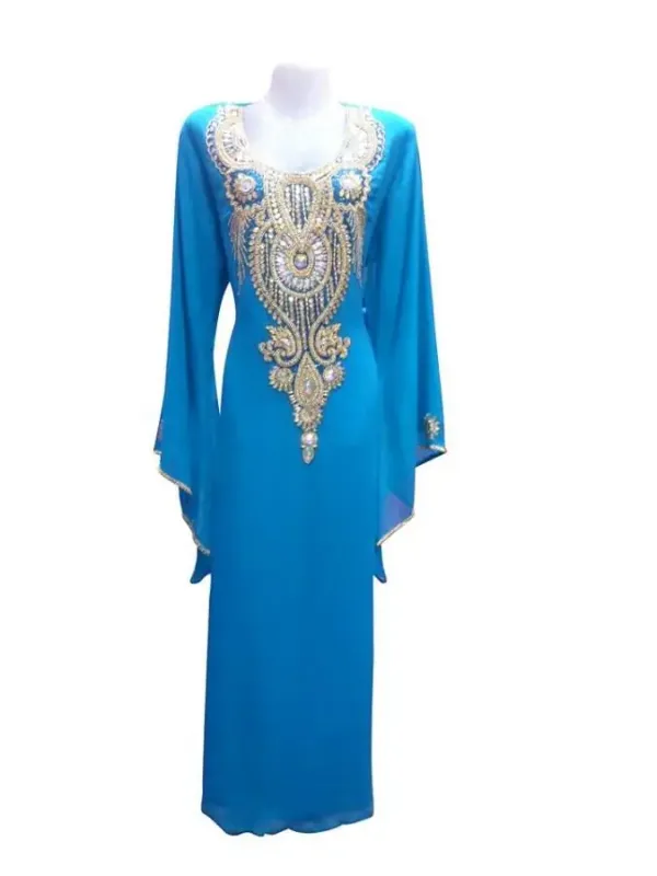 Picture of Radhe Designer Multicolor Georgette Kaftan Dress for Women - F7201