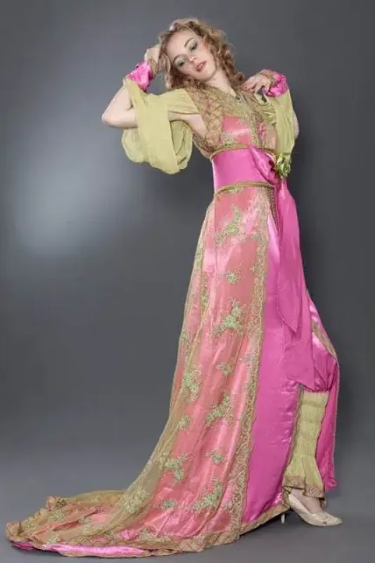 Picture of Radhe Designer Multicolor Georgette Kaftan Dress for Women - F7204