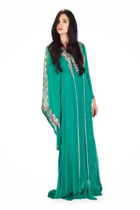 Picture of Radhe Designer Multicolor Georgette Kaftan Dress for Women - F7202