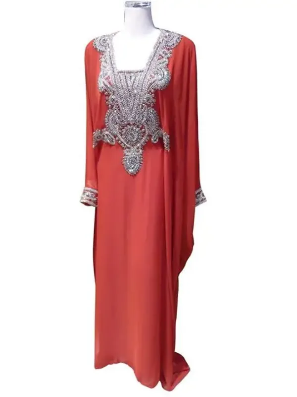 Picture of Radhe Designer Multicolor Georgette Kaftan Dress for Women - F7198