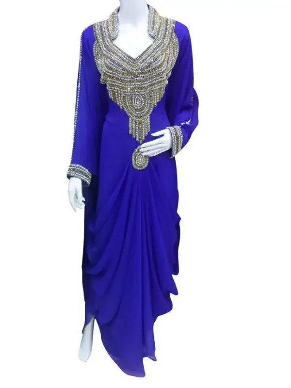 Picture of Radhe Designer Black Georgette Kaftan Dress for Women - F7212