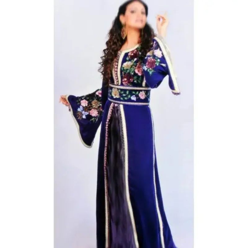 Picture of Radhe Designer Purple Georgette Kaftan Dress for Women - F7216