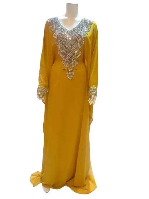 Picture of Radhe Designer Black Georgette Kaftan Dress for Women - F7208