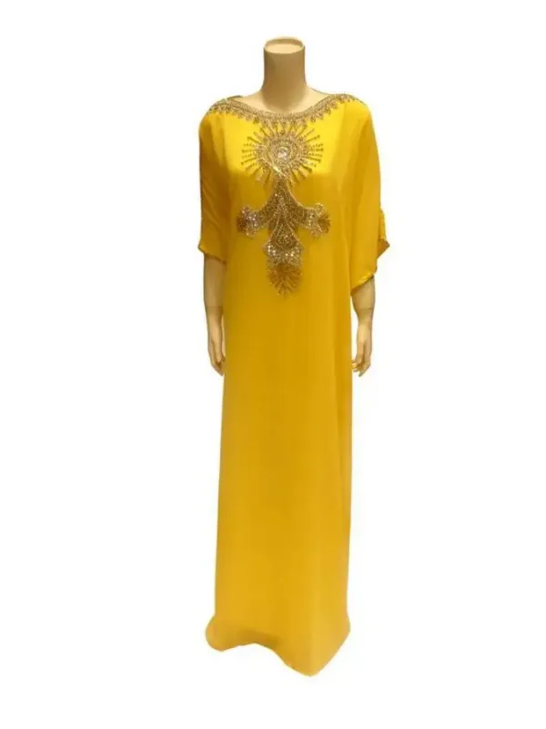 Picture of Radhe Designer Pink Cotton Kaftan Dress for Women - F7230