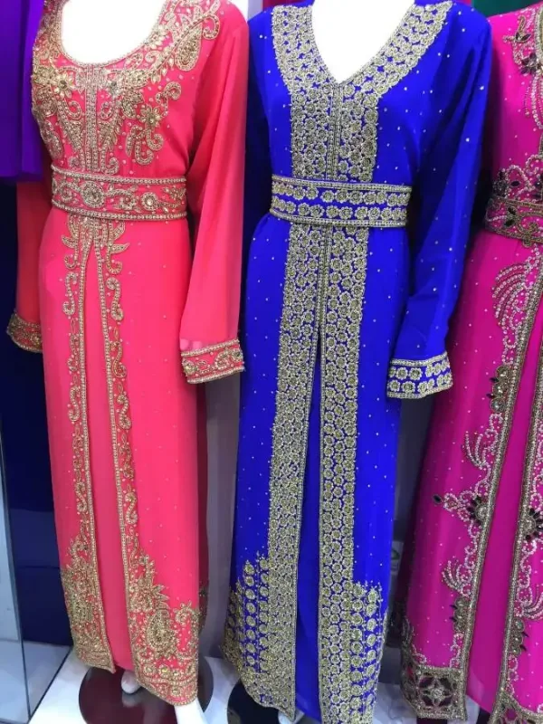 Picture of Radhe Designer Multicolor Georgette Kaftan Dress for Women - F7221