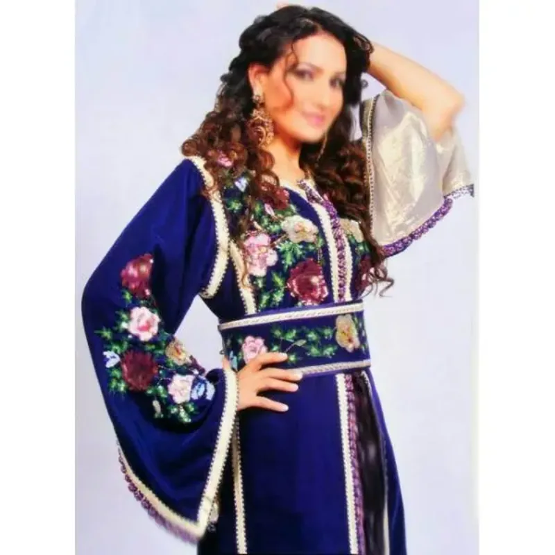 Picture of Radhe Designer Yellow Georgette Kaftan Dress for Women - F7226