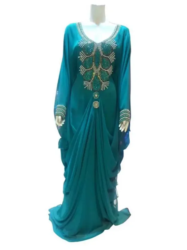 Picture of Radhe Designer Multicolor Georgette Kaftan Dress for Women - F7223