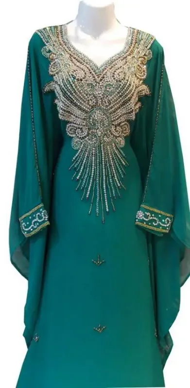Picture of Radhe Designer Multicolor Georgette Kaftan Dress for Women - F7235