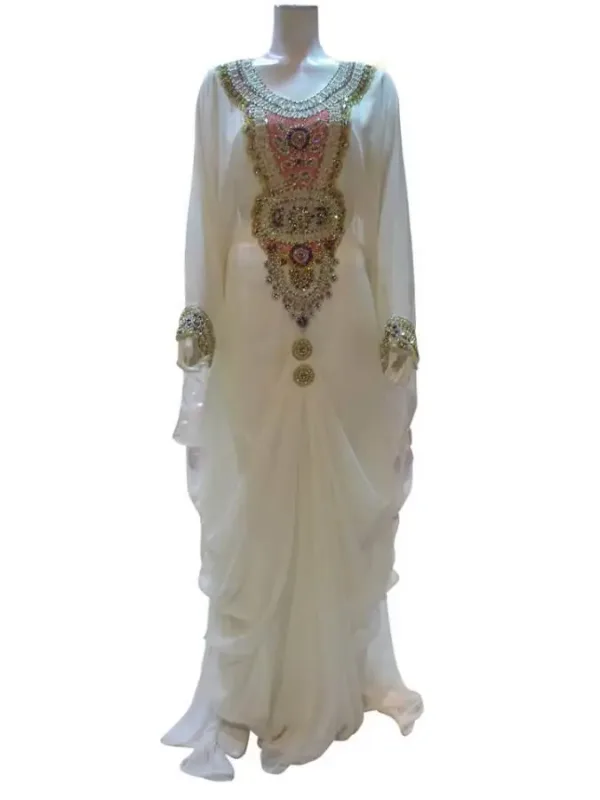 Picture of Radhe Designer Multicolor Georgette Kaftan Dress for Women - F7236