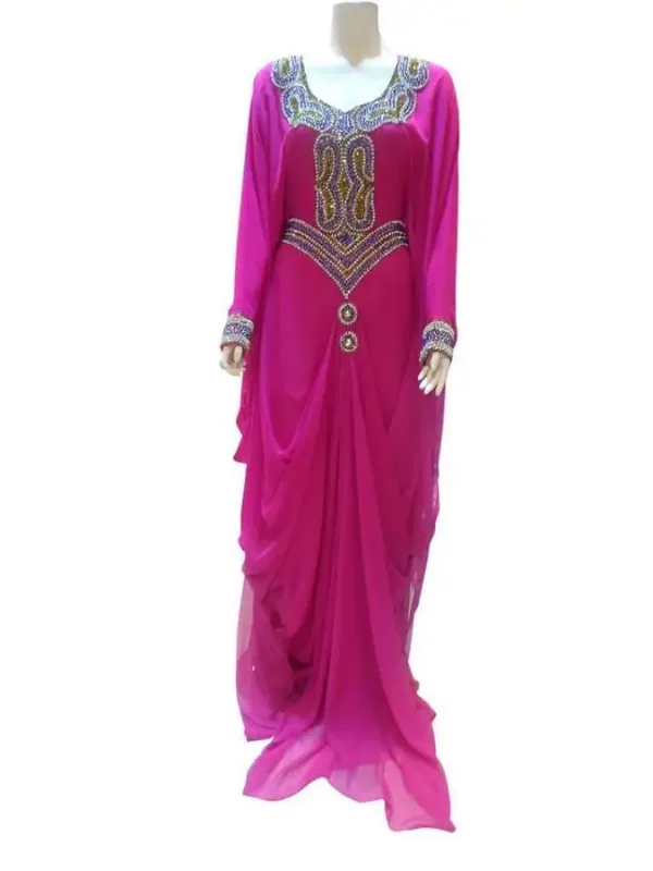 Picture of Radhe Designer Multicolor Georgette Kaftan Dress for Women - F7239