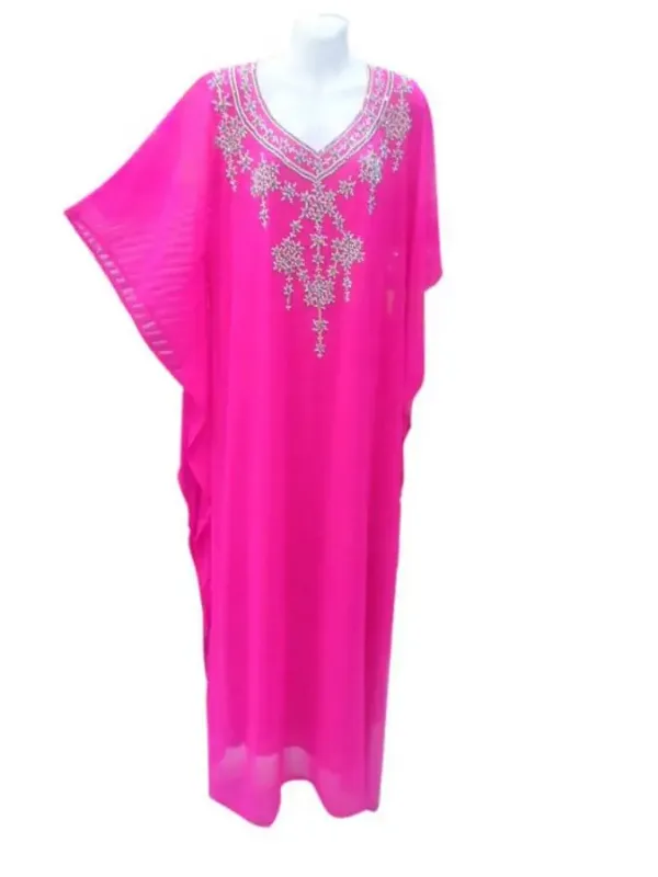 Picture of Radhe Designer Purple Georgette Kaftan Dress for Women - F7250