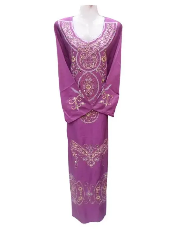 Picture of Radhe Designer Pink Cotton Kaftan Dress for Women - F7366