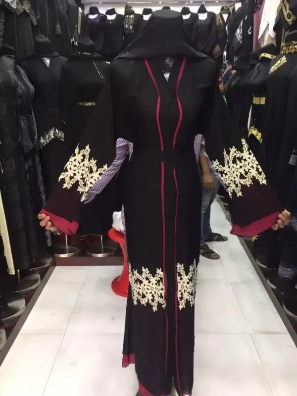 Picture of Radhe Designer Black Georgette Kaftan Dress for Women - F7365