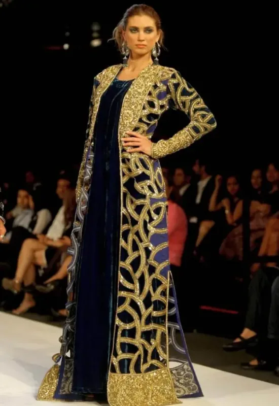 Picture of Radhe Designer Multicolor Georgette Kaftan Dress for Women - F7252