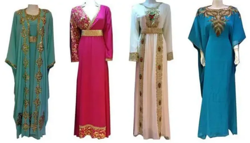 Picture of Radhe Designer Multicolor Georgette Kaftan Dress for Women - F11546