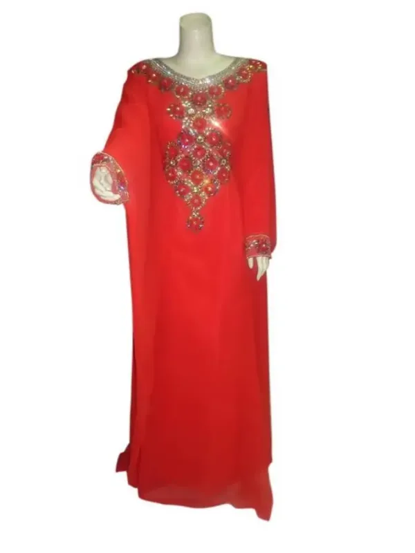 Picture of Radhe Designer Pink Cotton Kaftan Dress for Women - F7247