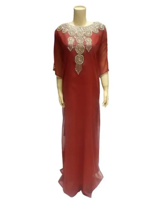 Picture of Radhe Designer Black Georgette Kaftan Dress for Women - F7248