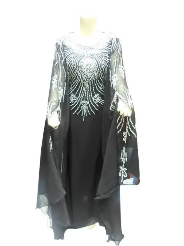 Picture of Radhe Designer Yellow Georgette Kaftan Dress for Women - F7260