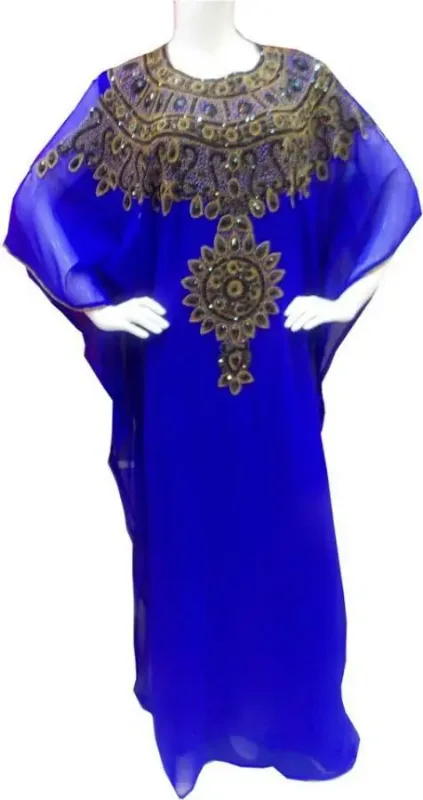 Picture of Radhe Designer Black Georgette Kaftan Dress for Women - F7263