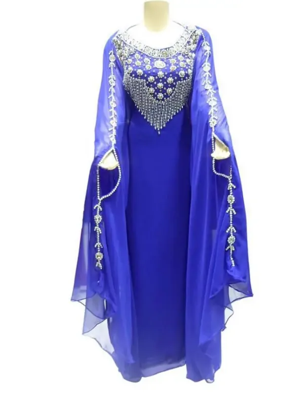 Picture of Radhe Designer Black Georgette Kaftan Dress for Women - F7259