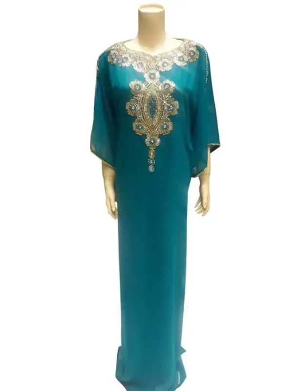 Picture of Radhe Designer Multicolor Georgette Kaftan Dress for Women - F7271