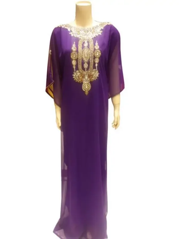 Picture of Radhe Designer Black Georgette Kaftan Dress for Women - F7293