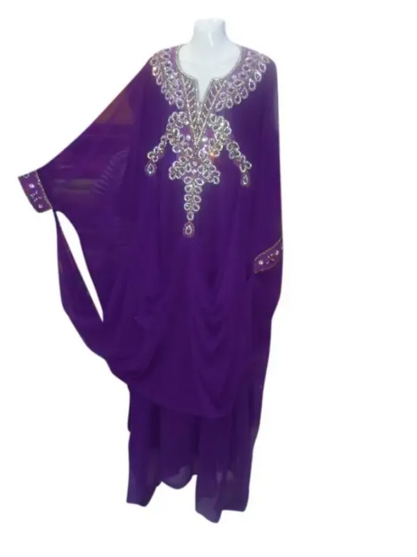 Picture of Radhe Designer Multicolor Georgette Kaftan Dress for Women - F7287