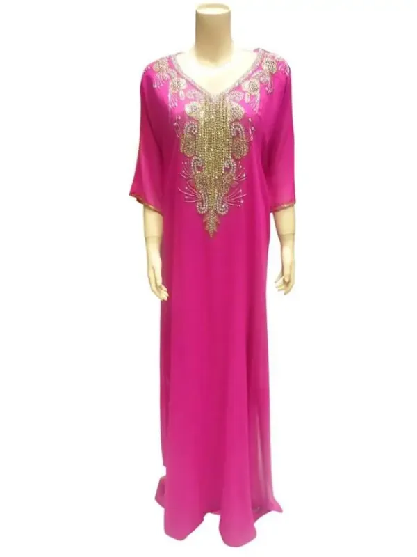 Picture of Radhe Designer Black Georgette Kaftan Dress for Women - F7297