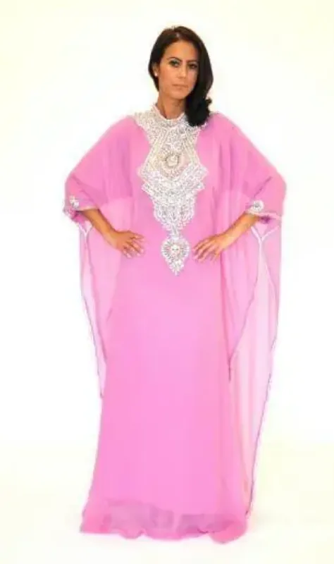 Picture of Radhe Designer Multicolor Georgette Kaftan Dress for Women - F7307