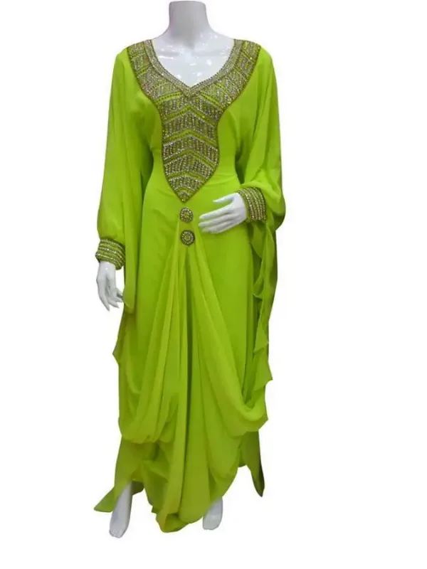 Picture of Radhe Designer Purple Georgette Kaftan Dress for Women - F7318