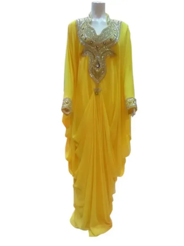 Picture of Radhe Designer Black Georgette Kaftan Dress for Women - F7314