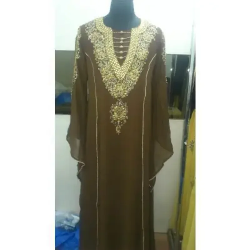 Picture of Radhe Designer Multicolor Georgette Kaftan Dress for Women - F7320