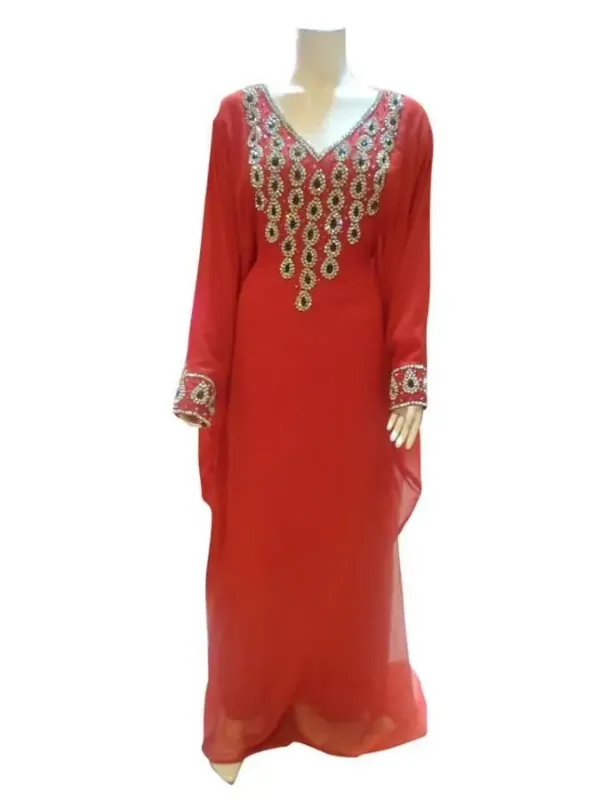 Picture of Radhe Designer Black Georgette Kaftan Dress for Women - F7242