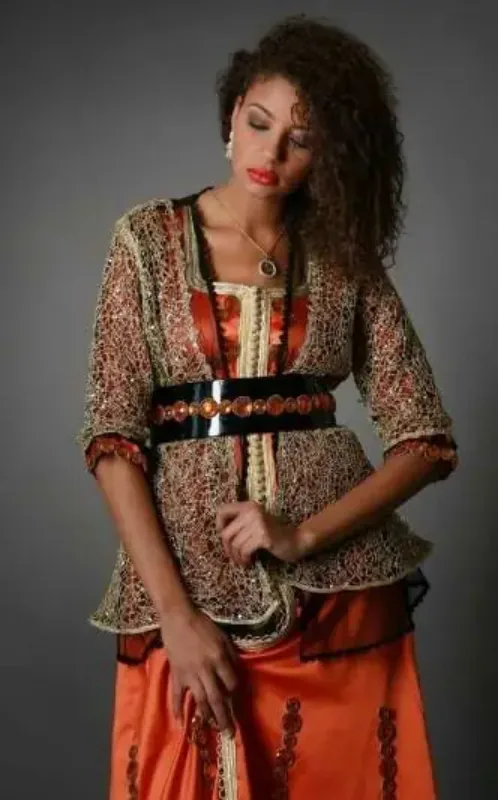 Picture of Radhe Designer Multicolor Georgette Kaftan Dress for Women - F10899