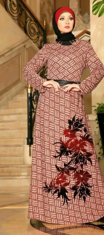 Picture of Radhe Designer Multicolor Georgette Kaftan Dress for Women - F11515