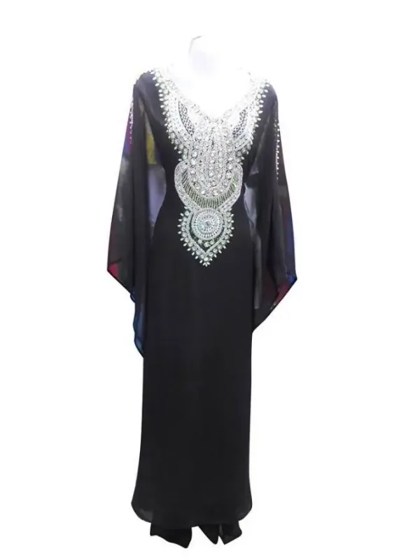Picture of Radhe Designer Blue Georgette Kaftan Dress for Women - F7139
