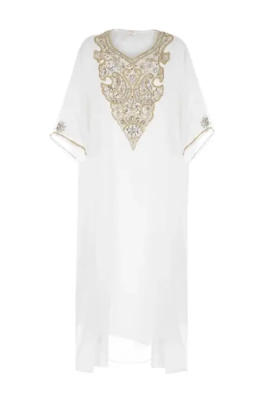 Picture of Multi Color Georgette Kaftan Dress for Women - Look 13332