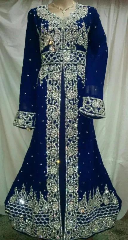 Picture of Radhe Designer Black Georgette Kaftan Dress for Women - F10943