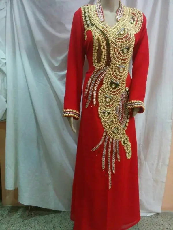 Picture of Radhe Designer Multicolor Georgette Kaftan Dress for Women - F11021