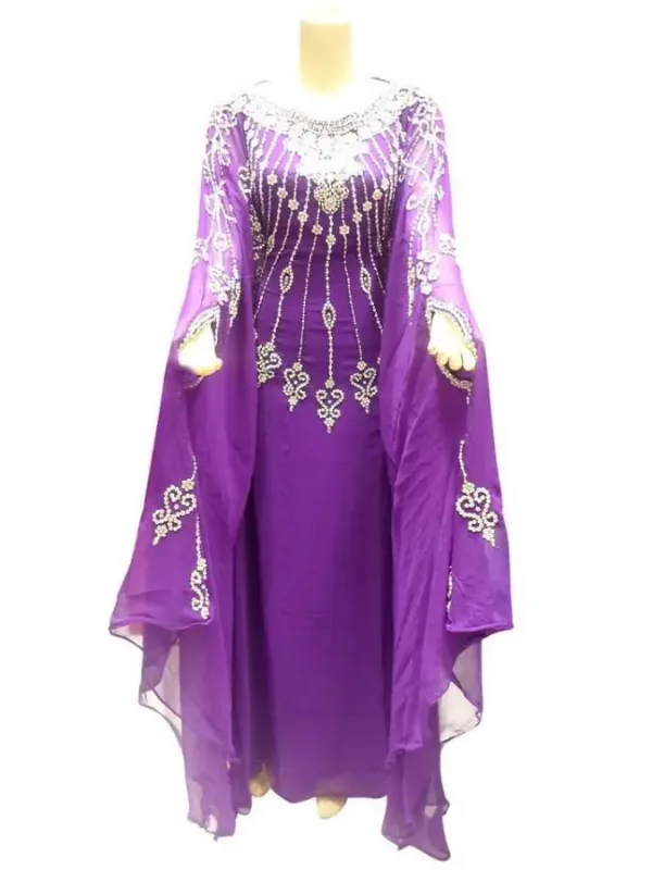 Picture of Radhe Designer Black Georgette Kaftan Dress for Women - F7280